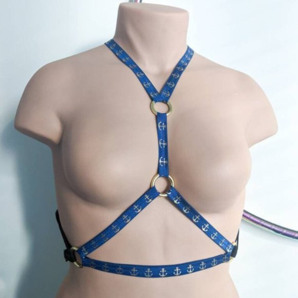 MARIAH Adjustable Nautical Pin-Up Body Harness - Picture 1 of 9